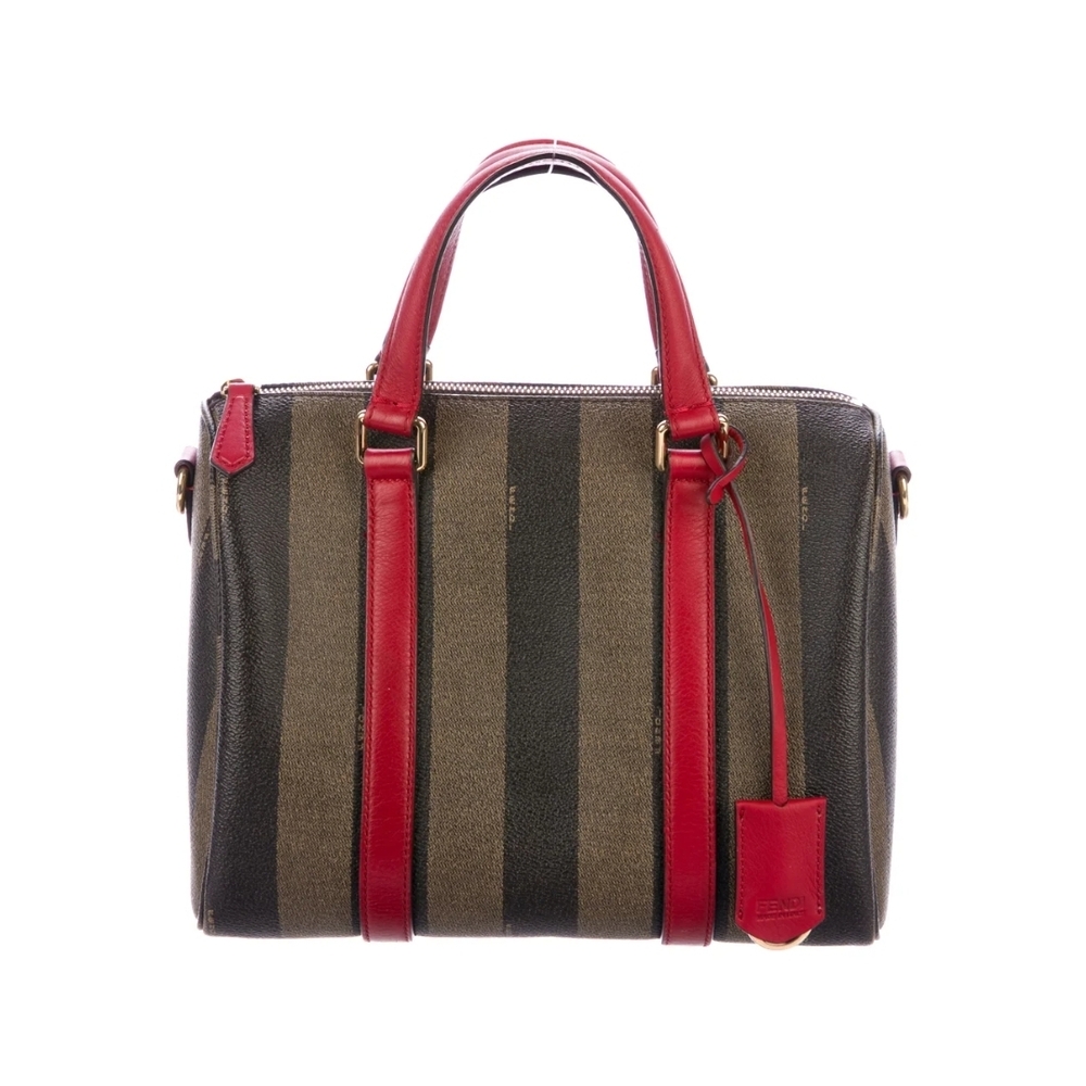 Fendi Pequin Boston Bag